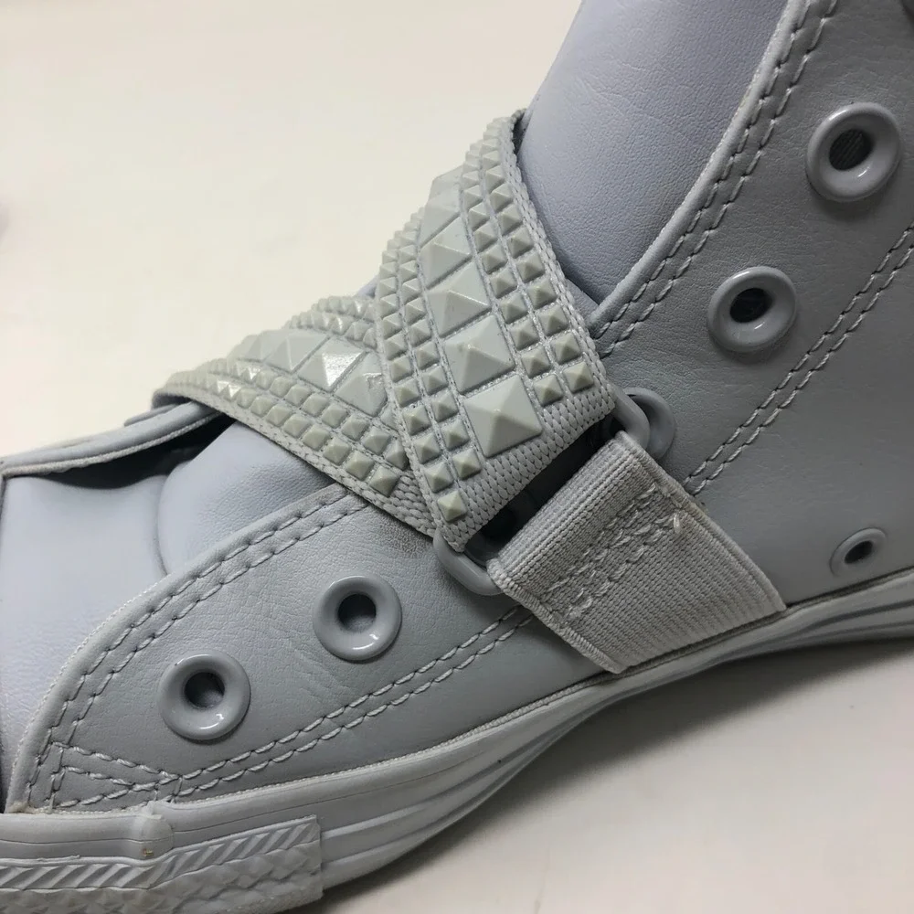 Converse Chuck Taylor All Star Punk Strap Sneaker Shoes Womens 7 Gray Streetwear - Picture 12 of 16